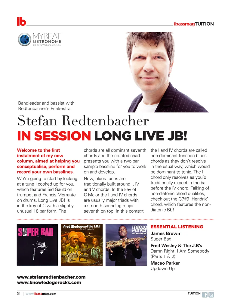 Stefan’s ‘in session’ column for the ibass magazine