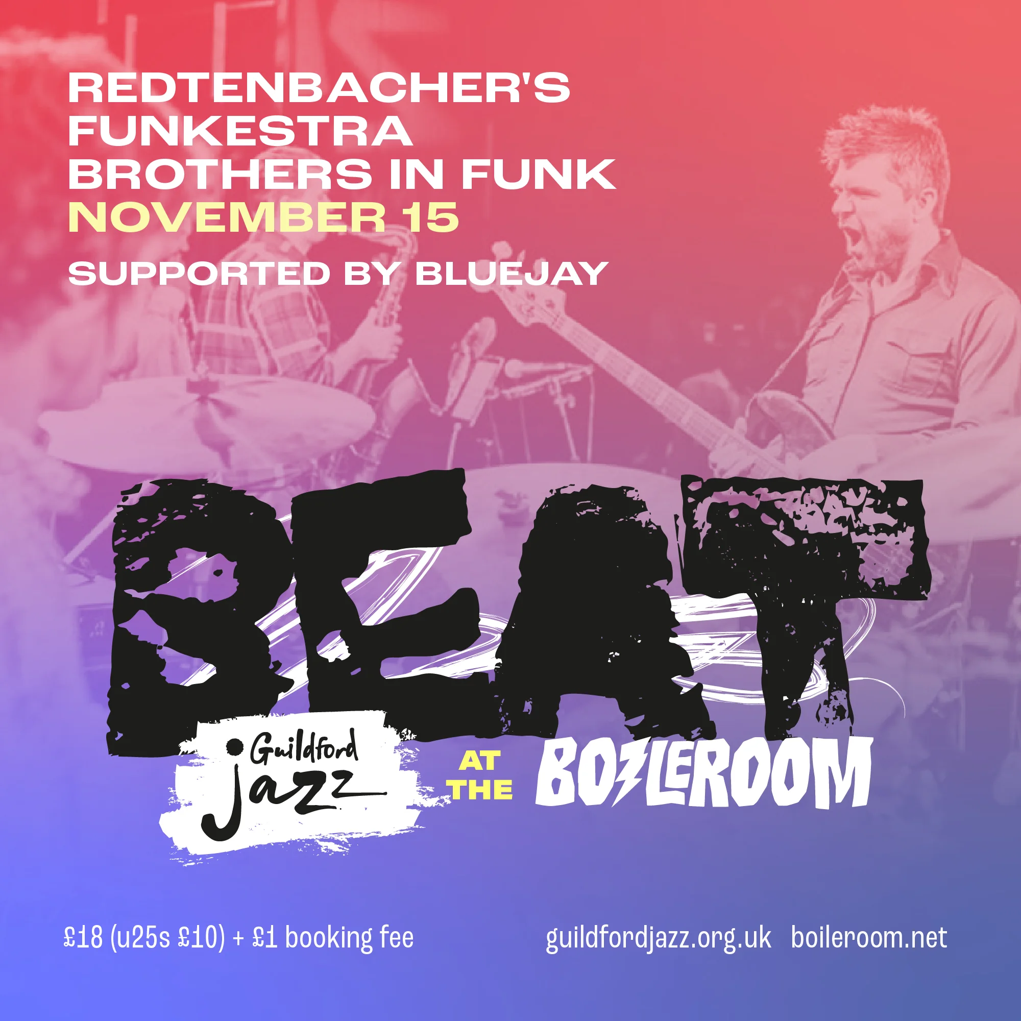Guildford Jazz invite to play at the Boileroom